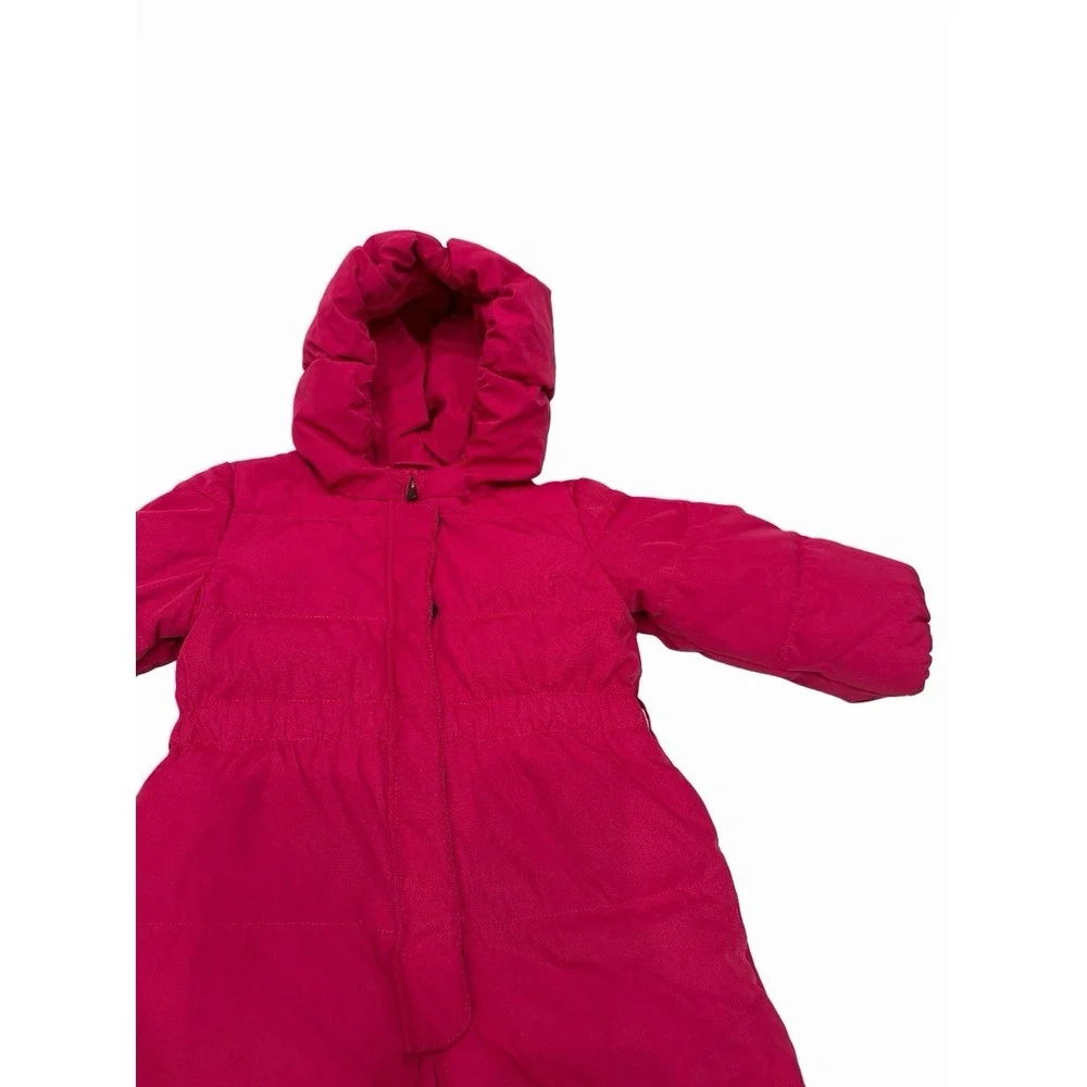 Ralph Lauren Hooded Snowsuit Ski Winter Girl Size 24 Month Pink
